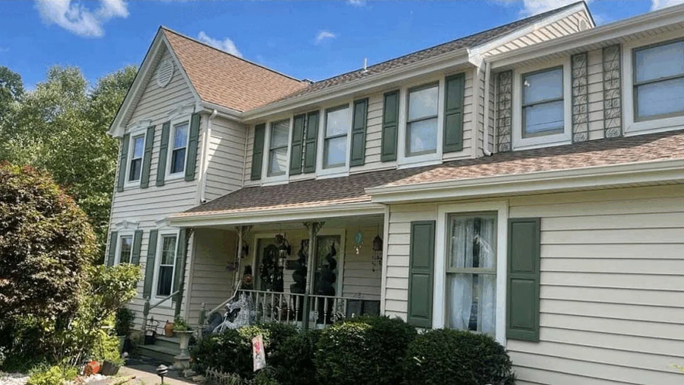 Home after roof replacement